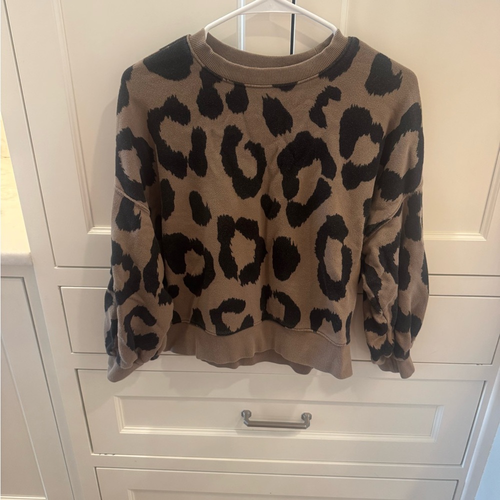 Pistola Leopard Print Sweater - Tan and Black